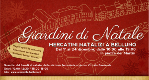 Giardini di Natale a Belluno - mercatino natalizio 2012