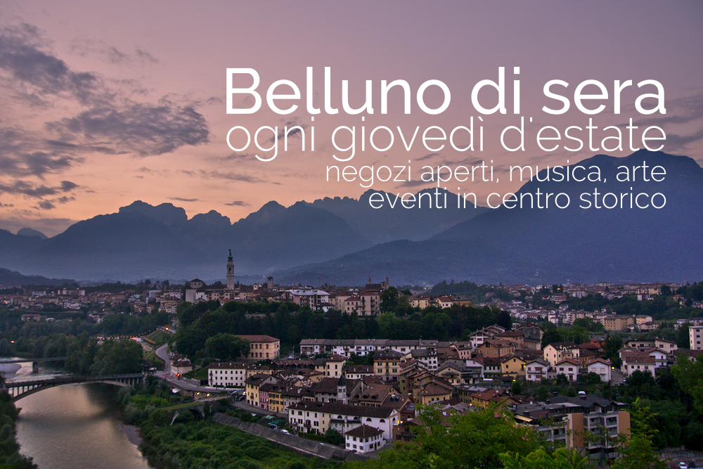 giovedì in piazza belluno di sera